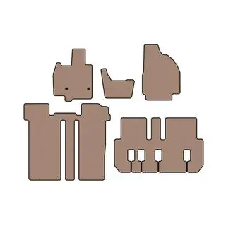 Гумові килимки Carsuit (3 ряди, 6-ти місний, бежевий) фото 1