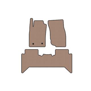 Гумові килимки Carsuit V2 (Бежевий) Toyota Hilux 2006-2015 рр. фото 1