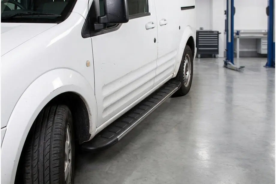 Ford Connect 2010-2013 рр. Бокові пороги Duru (2 шт., алюміній) Image