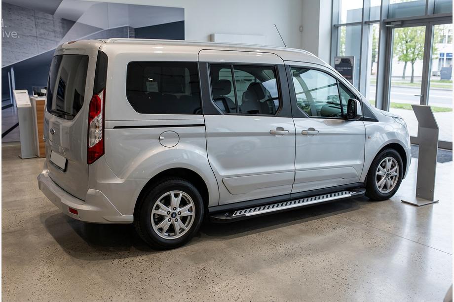 Ford Connect 2014-2021 рр. Бокові пороги Line (2 шт., Алюміній) Image
