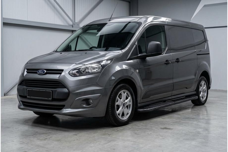 Ford Connect 2014-2021 рр. Бокові пороги Bosphorus Black (2 шт., Алюміній) Image