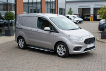 Ford Courier 2014-2023 рр. Бокові пороги Sunrise (2 шт., алюміній) фото 1