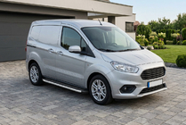 Ford Courier 2014-2023 рр. Бокові пороги Fullmond (2 шт., алюм.) фото 1