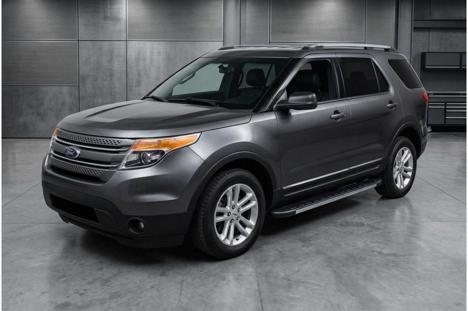 Ford Explorer 2011-2019 рр. Бокові пороги Duru (2 шт., алюміній) Image