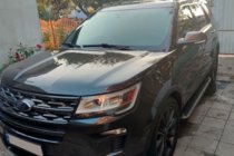 Ford Explorer 2011-2019 рр. Бокові пороги Allmond Black (2 шт., алюміній) фото 6