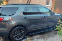 Ford Explorer 2011-2019 рр. Бокові пороги Allmond Black (2 шт., алюміній) фото 3