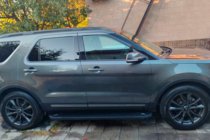 Ford Explorer 2011-2019 рр. Бокові пороги Allmond Black (2 шт., алюміній) фото 4