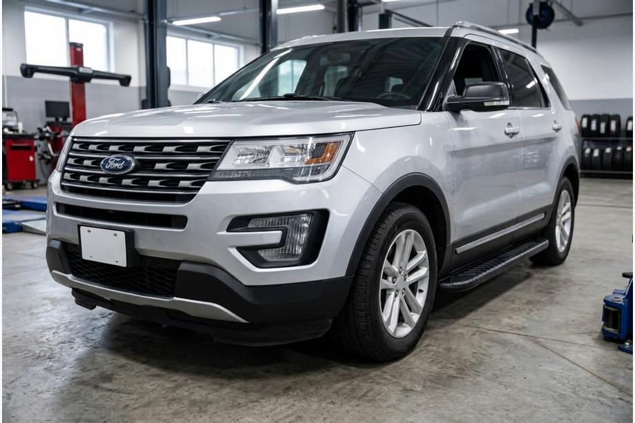 Ford Explorer 2011-2019 рр. Бокові пороги Bosphorus Black (2 шт., Алюміній) Image
