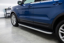 Ford Explorer 2011-2019 рр. Бокові пороги Tayga Grey (2 шт., алюміній) фото 1