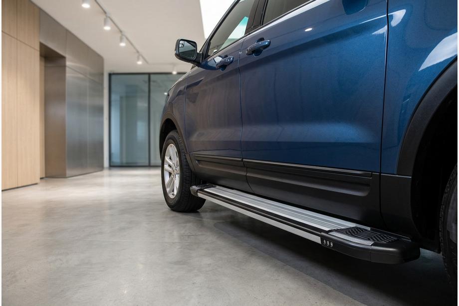 Ford Explorer 2011-2019 рр. Бокові пороги Rainbow (2 шт., алюміній) Image
