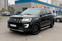 Ford Explorer 2011-2019 рр. Бокові пороги Fullmond (2 шт., алюм.) фото 7