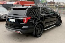 Ford Explorer 2011-2019 рр. Бокові пороги Fullmond (2 шт., алюм.) фото 8