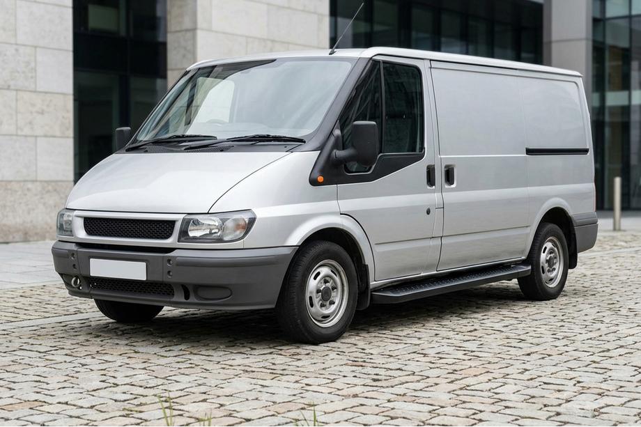 Ford Transit 2000-2014 рр. Бокові пороги Allmond Black (2 шт., Алюміній) L3/L4 (довга) Фото 1