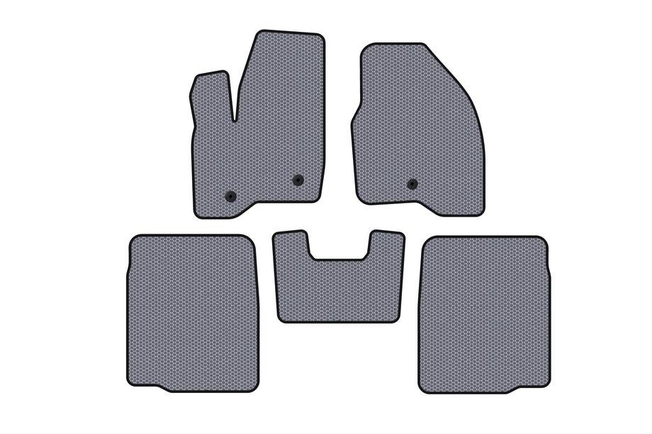 Ford Explorer 2011-2019 рр. Гумові килимки Carsuit (2 ряди, 2011-2015, сірий) Фото 1