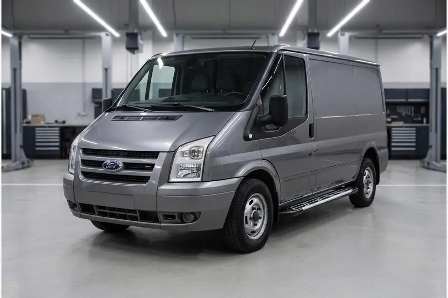 Ford Transit 2000-2014 рр. Бокові пороги Sunrise (2 шт., Алюміній) Image