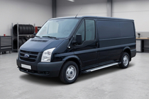 Ford Transit 2000-2014 рр. Бокові пороги Line (2 шт., Алюміній) фото 1
