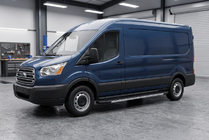 Ford Transit 2000-2014 рр. Бокові пороги Duru (2 шт., Алюміній) фото 1