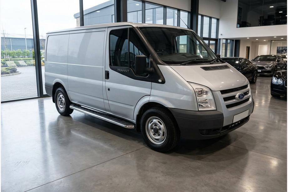 Ford Transit 2000-2014 рр. Бокові пороги Maydos V1 (2 шт., Алюміній ↗ нерж) Image