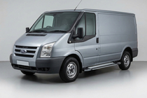 Ford Transit 2000-2014 рр. Бокові пороги Rainbow (2 шт., Алюміній) фото 1