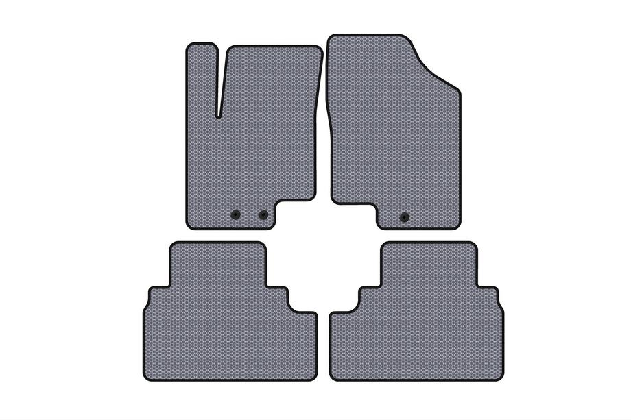 Kia Venga 2010-2019 рр. Гумові килимки Carsuit (Сірий) Фото 1