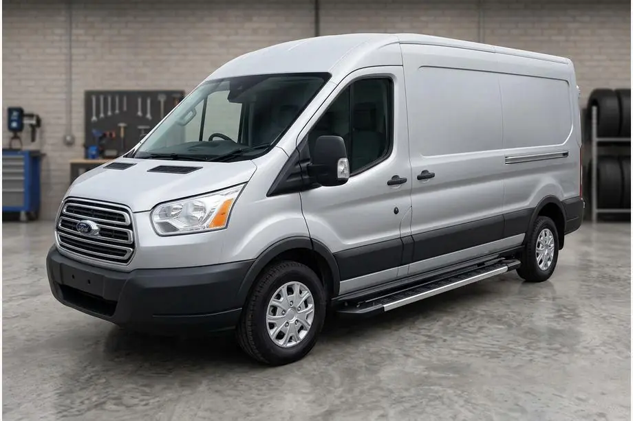 Ford Transit 2014- рр. Бокові пороги RedLine V1 (2 шт., Алюміній) Image