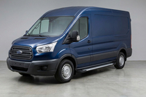 Ford Transit 2014- рр. Бокові пороги Line (2 шт., Алюміній) фото 1