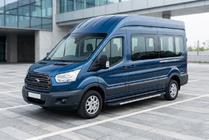 Ford Transit 2014- рр. Бокові пороги Duru (2 шт., Алюміній) фото 1