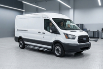 Ford Transit 2014- рр. Бокові пороги Rainbow (2 шт., Алюміній) фото 1