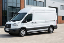 Ford Transit 2014- рр. Бокові пороги Fullmond (2 шт, алюм.) фото 1