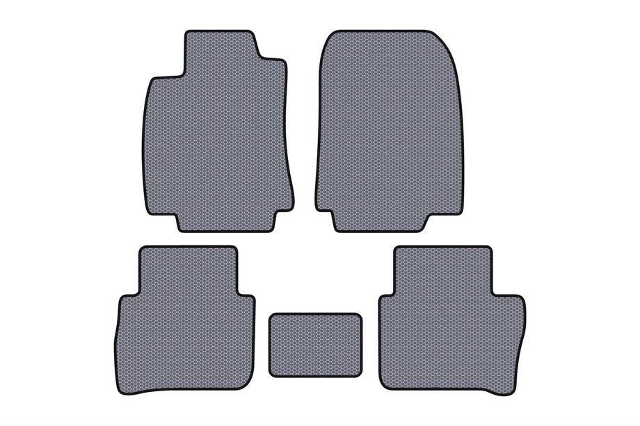 Nissan Tiida 2011-2014 рр. Гумові килимки Carsuit (HB, сірий) Фото 1