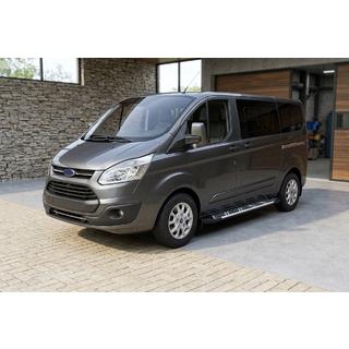 Бокові пороги Sunrise (2 шт., Алюміній) Ford Custom 2013-2022 рр. фото 1