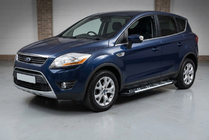 Ford Kuga 2008-2013 рр. Бокові пороги Sunrise (2 шт., Алюміній) фото 1