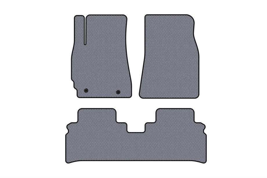 Toyota Highlander 2000-2008 рр. Гумові килимки Carsuit (Сірий) Фото 1