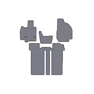 Гумові килимки Carsuit (2 ряди, 6-ти місний, сірий) фото 1