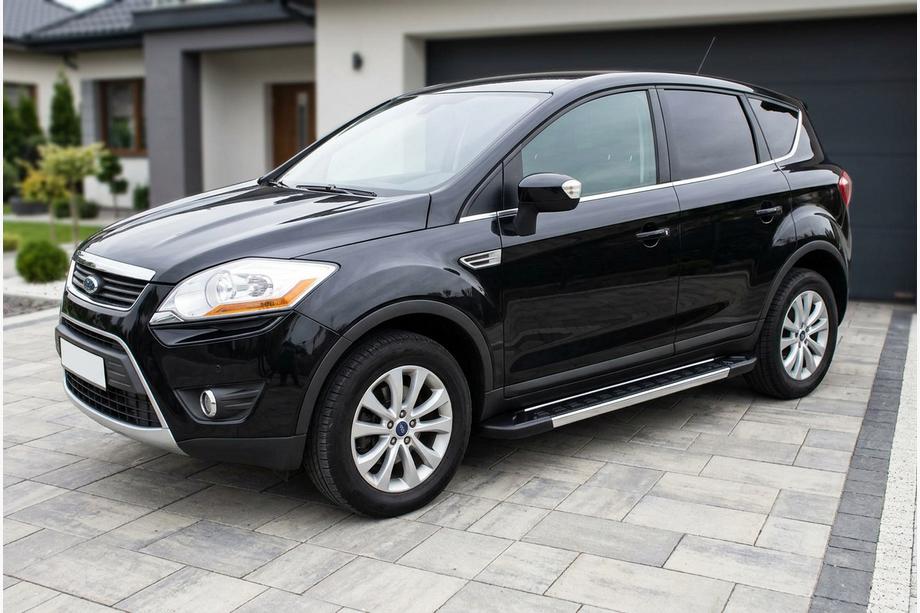Ford Kuga 2008-2013 рр. Бокові пороги RedLine V1 (2 шт., Алюміній) Image