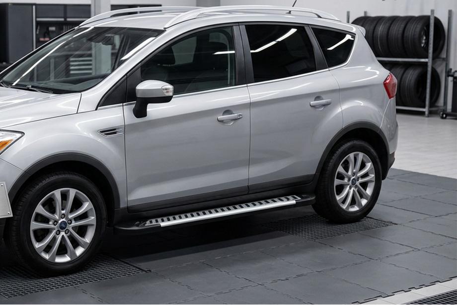 Ford Kuga 2008-2013 рр. Бокові пороги Line (2 шт., Алюміній) Image