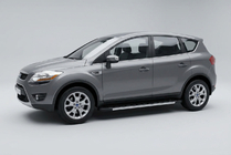 Ford Kuga 2008-2013 рр. Бокові пороги Duru (2 шт., Алюміній) фото 1