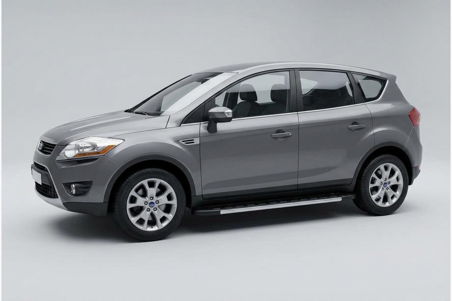 Ford Kuga 2008-2013 рр. Бокові пороги Duru (2 шт., Алюміній) Image