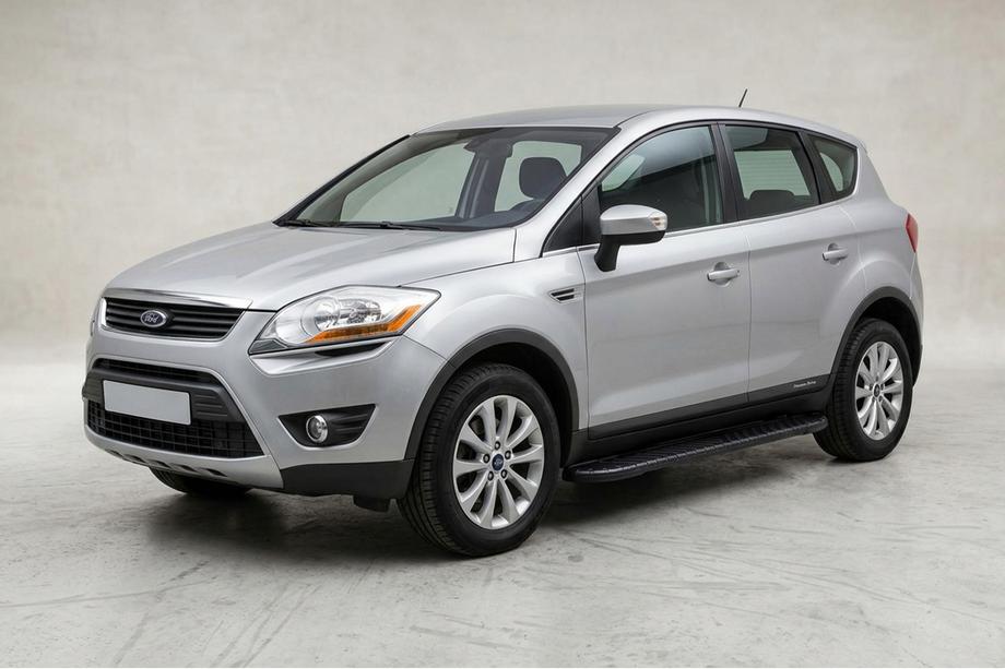 Ford Kuga 2008-2013 рр. Бокові пороги Bosphorus Black (2 шт., Алюміній) Image