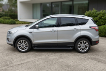 Ford Kuga/Escape 2013-2019 рр. Бокові пороги Allmond Black (2 шт., Алюміній) фото 1