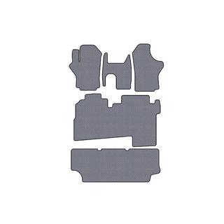 Гумові килимки Carsuit (2004-2007, 3 ряди, 8-ми місний, сірий) Hyundai H200, H1, Starex 1998-2007 рр. фото 1