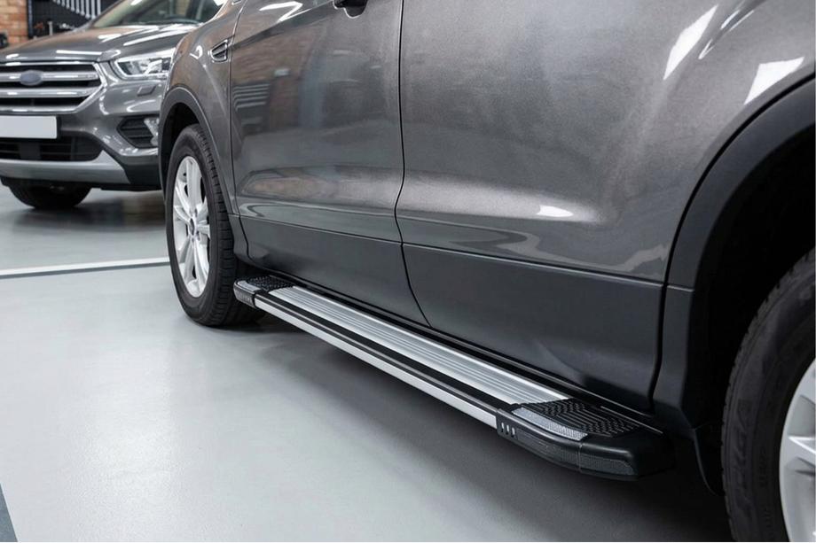 Ford Kuga/Escape 2013-2019 рр. Бокові пороги Rainbow (2 шт., Алюміній) Image