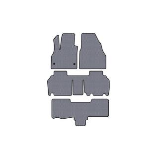 Гумові килимки Carsuit (3 ряди, 5-ти дверний/7-місний, сірий) Renault Kangoo 2008-2020 рр. фото 1