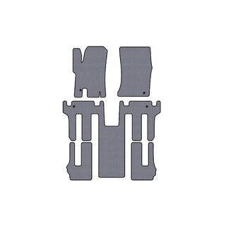 Гумові килимки Carsuit 2004-2008 (3 ряди, сірий) Ssang Yong Rodius фото 1