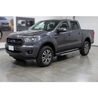 Бокові пороги Duru (2 шт., Алюміній) Ford Ranger 2011-2022 рр. фото 1