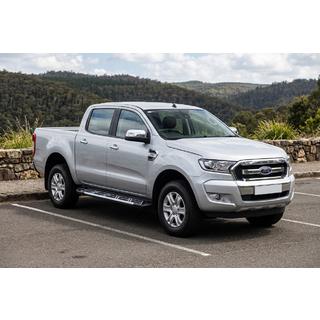 Бокові пороги Sunrise (2 шт., Алюміній) Ford Ranger 2011-2022 рр. фото 1