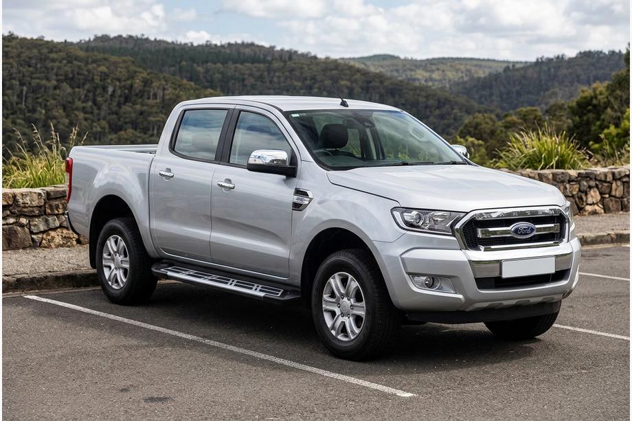 Ford Ranger 2011-2022 рр. Бокові пороги Sunrise (2 шт., Алюміній) Image