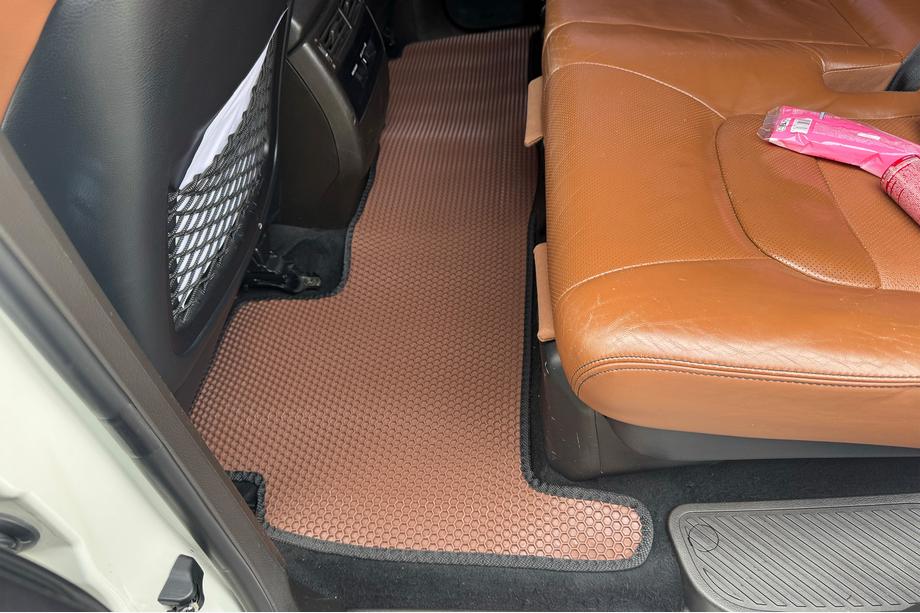 Toyota Land Cruiser 200 2007-2021 рр. Гумові килимки Carsuit (2007-2012, коричневий) Фото 3