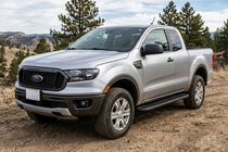 Ford Ranger 2011-2022 рр. Бокові пороги Bosphorus Black (2 шт., Алюміній) фото 1