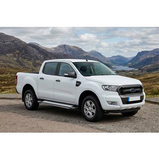 Бокові пороги Rainbow (2 шт., Алюміній) Ford Ranger 2011-2022 рр. фото 1